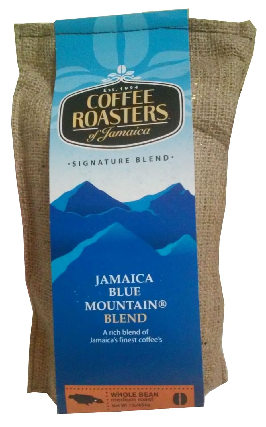 Coffee Roasters of Jamaica - Jamaica Blue Mountain Blend Whole Bean Coffee 16oz (EXPIRATION DEC 2024!)