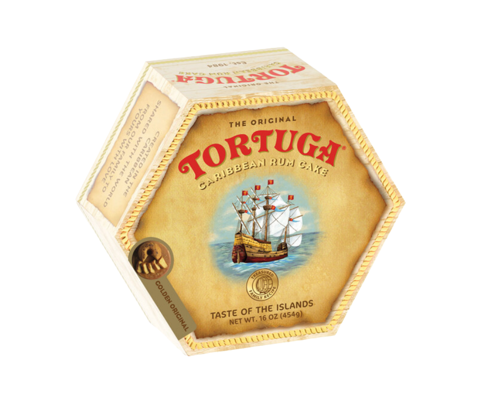 Tortuga Original Caribbean Rum Cake with Walnuts (16oz) - The Perfect Premium Gourmet Gift