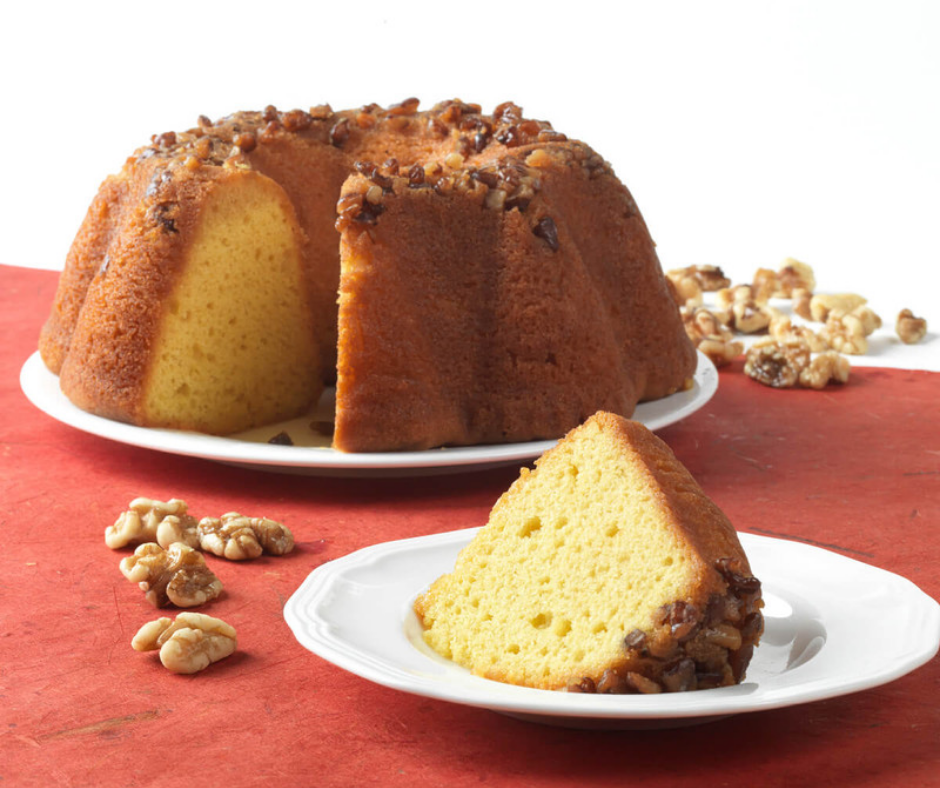 Tortuga Original Caribbean Rum Cake with Walnuts (16oz) - The Perfect Premium Gourmet Gift