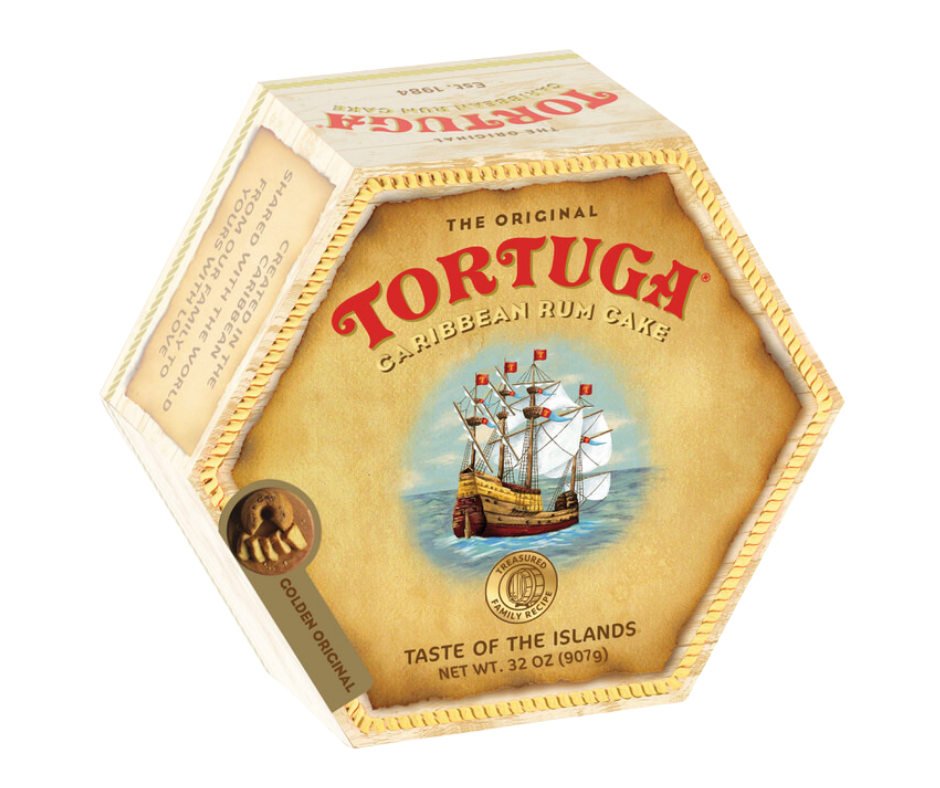 Tortuga Caribbean Original Rum Cake with Walnuts 32oz - Perfect Premium Gourmet Gift