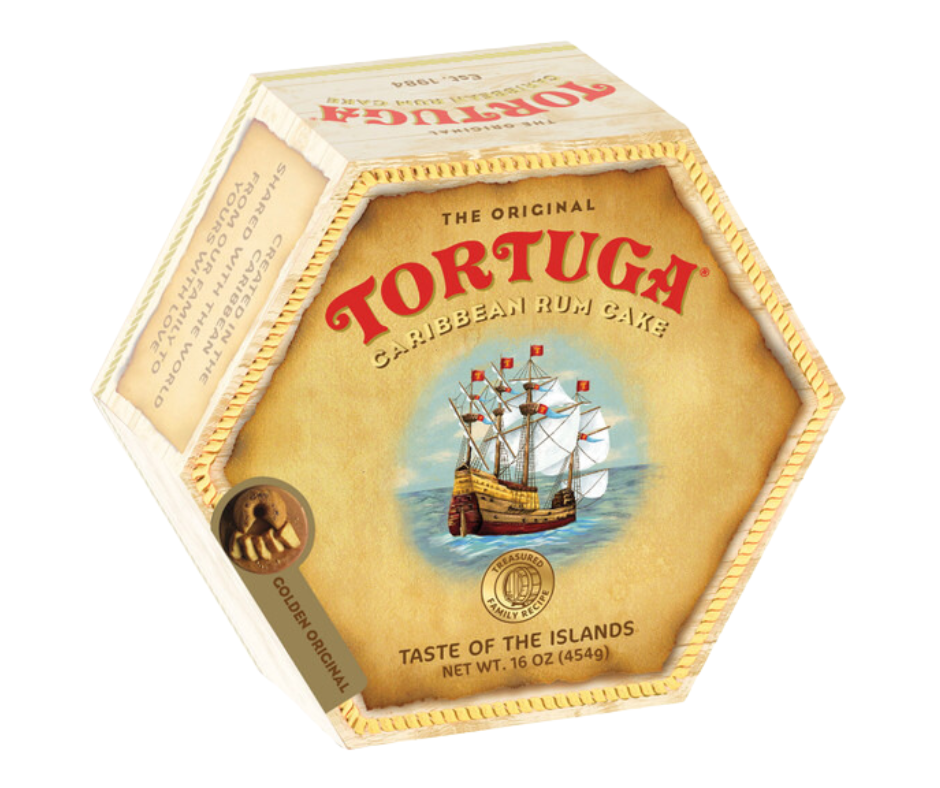 TORTUGA Caribbean Original Rum Cake with Walnuts – 16 oz. - The Perfect Premium Gourmet Gift