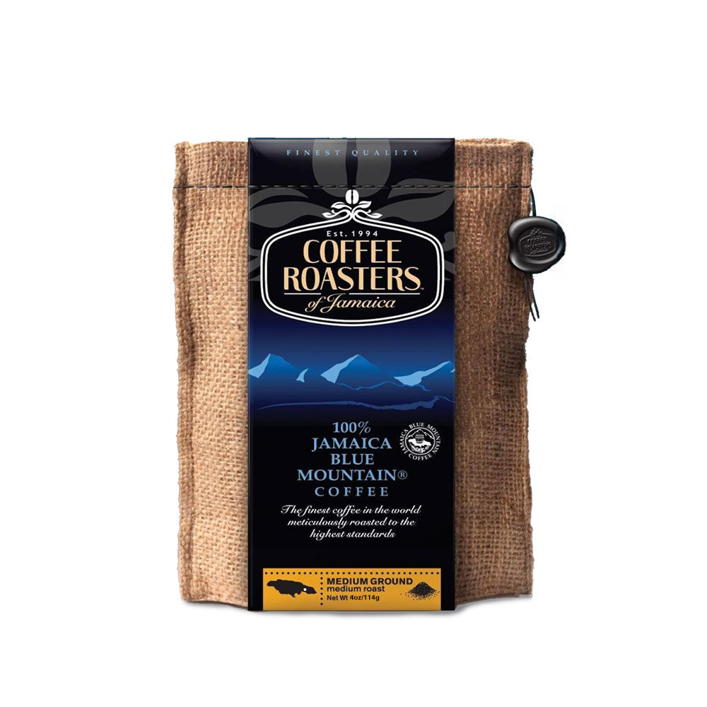 Coffee Roaster of Jamaica – 100% Jamaica Blue Mountain Coffee (4 oz bag - whole beans)